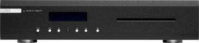 Musical Fidelity M2SCD CD-afspiller sort, mat sort front, display, 7 runde knapper, centralt CD-skuffe