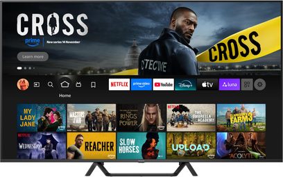 <tink> [Detaljeret analyse, der følger ræsonnementstrinene nøje] 1. Identificeret type og produkt: højopløsnings-tv. 2. Mærke og model angivet: Panasonic TV-65W95BEG, skal integreres. 3. Dominerende farve: sort. 4. Synligt materiale: ramme synes at være i plast (mat udseende); fod samme farve, sandsynligvis metal eller plast, men materiale ikke bekræftet → nævn kun plast for rammen (sikkert element). 5. Særpræg: meget tynd ramme, stor flad skærm med streaminggrænseflade (ikoner for Netflix, Prime Video osv.), central dobbelt vinkelstand. 6. Perspektiv: set forfra (skærmen fylder hele rammen, ikoner synlige forfra). 7. Billedtype: fuld visning af produktet. 8. Tjek mod regler: nominal sætning, én enkelt, uden punktum, inkluderer farve, sikkert materiale, vinkel, mærke, model, særpræg, ingen spekulation, ingen afsluttende tegnsætning. [Udkast til beskrivelse] Højopløsnings-tv Panasonic TV-65W95BEG sort, tynd ramme i plast, flad skærm med en streaminggrænseflade, monteret på en sort central dobbelt vinkelstand, set forfra [Bekræftelse af, at beskrivelsen overholder de nedenfor angivne regler.] - Én nominal sætning på fransk: OK - Farve nævnt: sort: OK - Sikkert materiale: plast (ramme): OK - Vinkel angivet: set forfra: OK - Mærke og model inkluderet: OK - Intet punktum: OK - Ingen spekulation, ingen marketing, ingen forbudte termer: OK </tink> Højopløsnings-tv Panasonic TV-65W95BEG sort, tynd ramme i plast, flad skærm der viser en streaminggrænseflade, monteret på en sort central dobbelt vinkelstand, set forfra