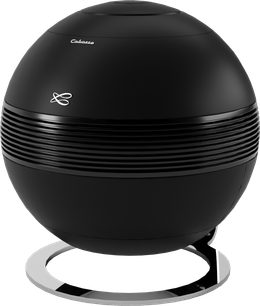 Cabasse The Pearl Sub subwoofer sort sfærisk med forkromet ring og rillet midterbånd