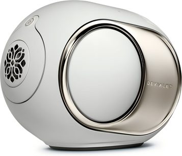Højttaler DEVIALET Phantom Ultimate 98 dB Light Pearl, hvid, plastikskal, poleret metalring, lige profil