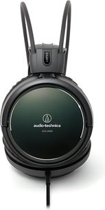 Åbent hovedsæt Audio Technica ATH-A990Z i sort, oval hovedbøjle og ørekopper, synlige transducere, jackstik på venstre ørekop