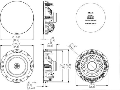 speaker dimensions