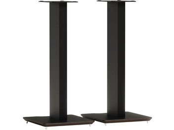 Paire de pieds d’enceinte Block Axis 700 noir satin, colonnes élancées sur bases carrées à pointes