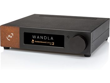 DAC Ferrum Audio Wandla GoldenSound Edition Gen 2 čierny, predný displej, veľký ovládač a medený panel