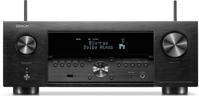 Denon AVC-X4800H priekinė dalis su jungiamumu