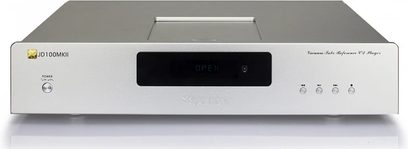 Jolida JD100 MKII CD-afspiller set forfra, rektangulært metalkabinettet, digitalt display, kontrolknapper på forsiden