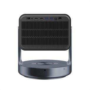 Hisense C2 Ultra videoprojektor, tagantvaade, sile pind, nähtavad ühendused: 2 HDMI, 2 USB, audio, S/PDIF, LAN