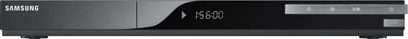 Samsung BD-C5500 sort Blu-ray-afspiller, set forfra, digital display "15:00" på integreret skærm
