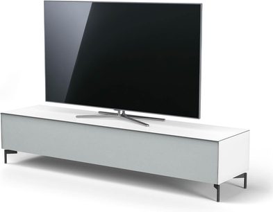 Hvidt Spectral Scala SC2004-SNG-SAT TV-møbel, fladskærm, metalben, set forfra