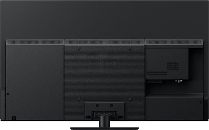 Panasonic TV-55Z85AEG High Definition Television, rear view, textured black surface, ventilation vents, central stand