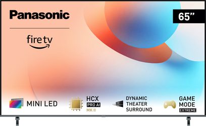 Panasonic TV-65W95AEG højdefinitionsfjernsyn, 65-tommer skærm, mini LED, HCX Pro AI MK II, Dynamic Theater Surround, Game Mode Extreme