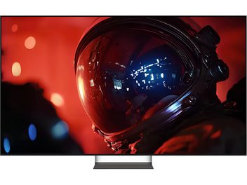 Televisore Sony BRAVIA 9 II K65XR9 vista frontale, schermo sottile con bordo nero che mostra un astronauta in luce rossa