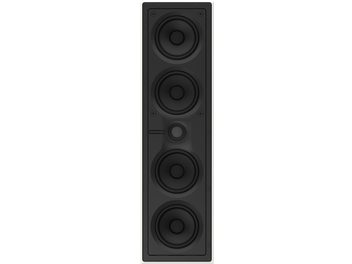 Bowers & Wilkins CWM7.4 S2 sort rektangulær væghøjttaler, 4 højttalere, centreret diskanthøjttaler, mat ramme