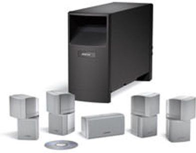 Bose Acoustimass 10 Series III svart høyttalerpakke: 1 kubisk bassmodul og 5 kubiske satellitthøyttalere