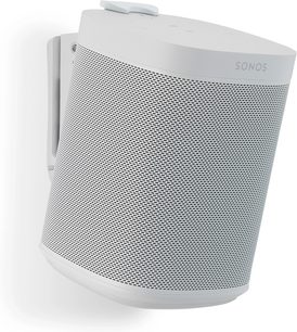Głośnik bezprzewodowy Sonos One, kolor biały, widok z przodu, perforowana metalowa maskownica na większości powierzchni