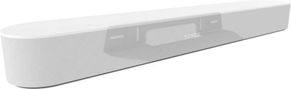 Supporto per diffusore Cavus CMSBF bianco per soundbar SONOS Beam, vista dall'alto, forma rettangolare allungata