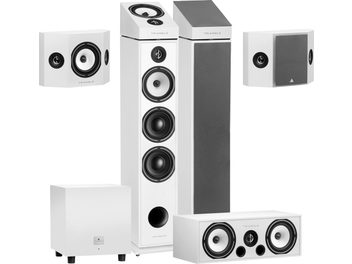 Triangle Borea BR08 + BRC2 + BRS1 + BRA1 + Tales 340 wit luidsprekerset, 2 zuilluidsprekers, 2 wandluidsprekers, 1 subwoofer, 1 centerspeaker