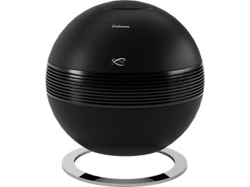 Cabasse The Pearl Sub subwoofer sort sfærisk med sølvfarvet ring set forfra
