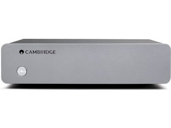 Cambridge Audio Alva Solo skivspelare i antracitgrått, minimalistiskt rektangulärt metallhölje, 20 cm brett