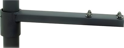 Support pour vidéo-projecteur Chief LCDPA en métal gris avec un bras horizontal fixé par 4 boulons visibles et un tube vertical