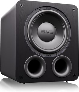Субуфер SVS PB-3000 R|Evolution, черен, дървена кутия, голям преден говорител и двойни кръгли басрефлексни отвори