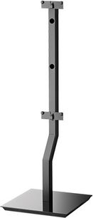 Focal Stand On Wall 300 sort højttaler-stativ, metal, firkantet base, lodret søjle, to monteringspunkter, sort finish