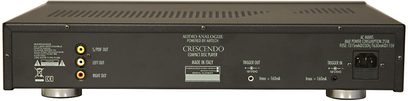 Sort Analogue ArmoniA AirTech Crescendo CD-afspiller, frontvisning, sort front med display, knapper og stik