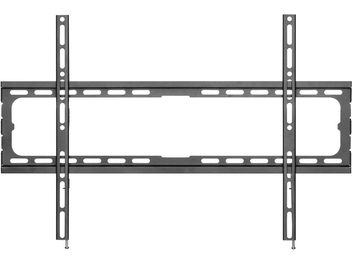 Norstone FIX 3780 vægbeslag til TV, sort rektangulær perforeret metalstruktur, 4 kroge, minimalistisk design