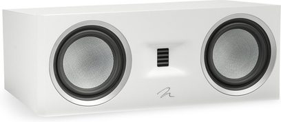 MartinLogan Motion C10 centrale luidspreker in wit lak met 2 ronde luidsprekers en een rechthoekige tweeter in het midden