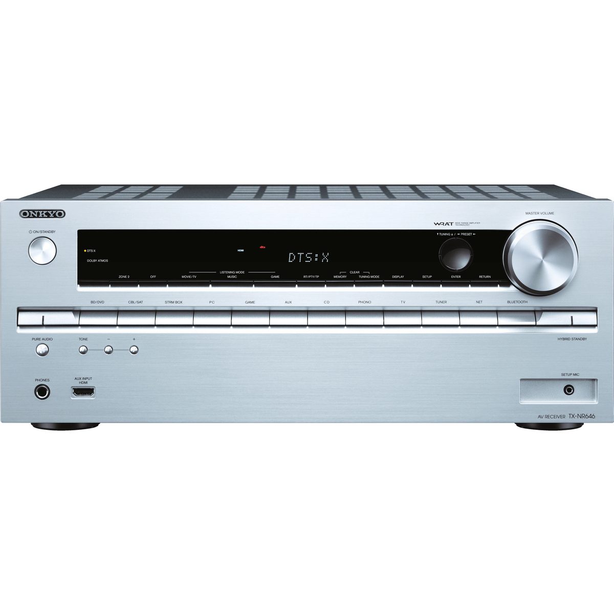 Onkyo TX-NR646 silver - Home Theater Receiver - HomeCineSolutions