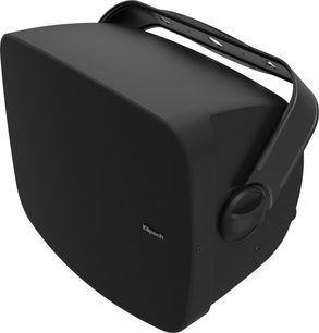 Diffusore da esterno Klipsch PSM-650-T nero con griglia frontale e supporto per fissaggio a parete