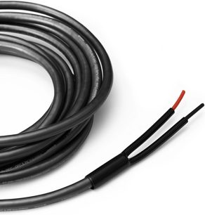 Příslušenství pro kabel Norstone Cable Kit Black speaker jacket (sada 4 kusů), černý spirálový kabel, odizolované konce červené a černé