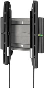 Vogel's EFW 8105 vægmonteret TV-beslag, sort perforeret vægplade, to justerbare svingede arme, indbygget libelle