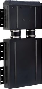 Czarny prostokątny wbudowany subwoofer Velodyne SCIWDVR z podwójną połączoną obudową i bocznymi uchwytami montażowymi