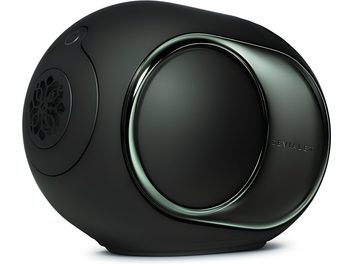 Enceinte DEVIALET Phantom Ultimate 98 dB Deep Forest, plastična temno zelena ovojnica, kovinski obroč, pogled z desne strani