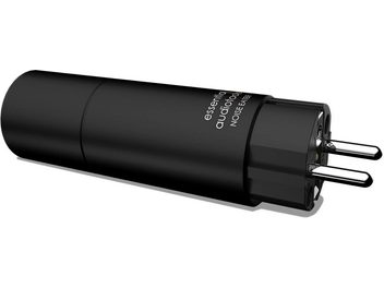 Cable за захранване EAT Essential Audio Tools Noise Eater черен, изглед отгоре, мъжки конектори от двете страни