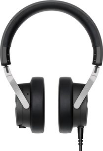 Lukket, kablet Beyerdynamic DJ 300 PRO X CLUB hovedtelefoner i sort, plastik og metal, tykke ørepuder med læderlook, set forfra