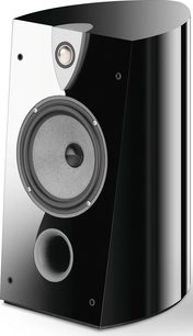 Focal Profile 908 sort bogreolhøjttaler, set forfra, diskant og mellemtone/bas-højttaler synlige