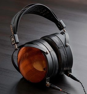 Audeze LCD-XC bubinga hovedtelefoner, lukket circumaural, planare magnetiske transducere, træfinish, sort læder hovedbøjle og ørepuder