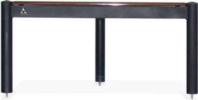 Dodatkowa półka Lovan Element Classic II, blat z jasnego dębu, czarna metalowa konstrukcja, nowoczesny minimalistyczny design