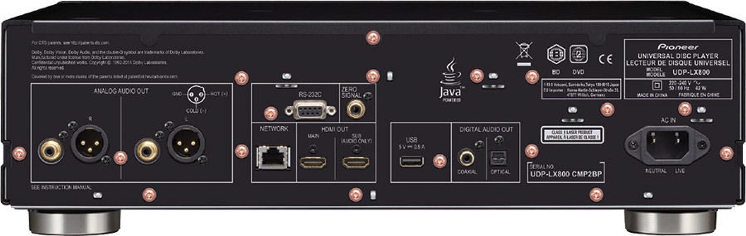 Pioneer UDP-LX800 black - 4K Blu-ray-mängija - HomeCineSolutions