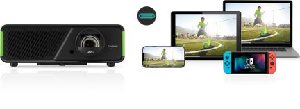 ViewSonic X2-4K: USB type-C-porte