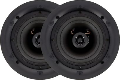 Lakke paigaldatav ümar must ArtSound FL502BT SET kõlaripaar eestvaates