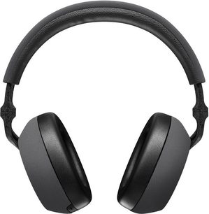 Bowers & Wilkins PX7 circumaural hovedtelefoner i space grey, med sort læderbetrukket hovedbøjle og ørepuder, lukkede mørke grå ørekopper