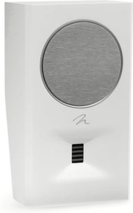 Diffusore posteriore bipolare Motion MP10 bianco opaco con cabinet rettangolare, altoparlante circolare grigio e griglia rettangolare nera