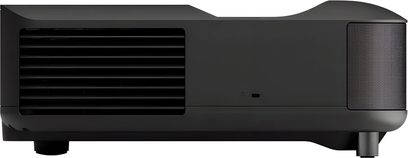 Epson EH-LS670B fekete videoprojektor, elölnézetből, elülső rácsozattal és széles oldalsó szellőzőnyílással