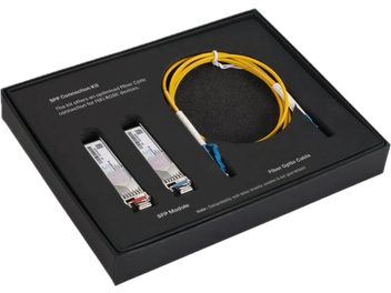 Κιτ οπτικής ίνας Rose SFP Connection Kit, κίτρινο καλώδιο και δύο μονάδες SFP σε μαύρη θήκη
