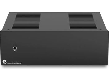 Външно захранване Pro-Ject Power Box RS2 Amp черно, правоъгълен корпус с превключвател на предния панел и горни решетки