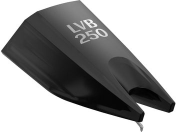 Διαμάντι για πικάπ βινυλίου Ortofon Stylus Concorde Music Black LVB 250, μαύρο, προοπτική άποψη, κείμενο "LVB 250" σε λευκό χρώμα