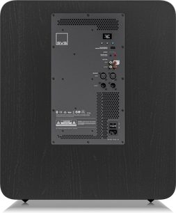 SVS PB17-Ultra subwoofer R|Evolution sort ask, bagfra, rektangulært kontrolpanel, lydstik, afbryder